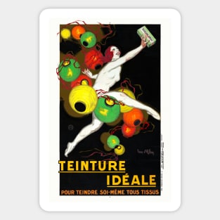 Teinture Idéale France Vintage Poster 1928 Sticker